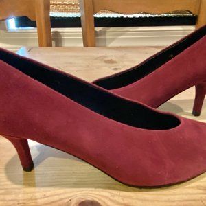 9N Vaneli Wine Suede 3" Stiletto Heels - Timeless Glamour